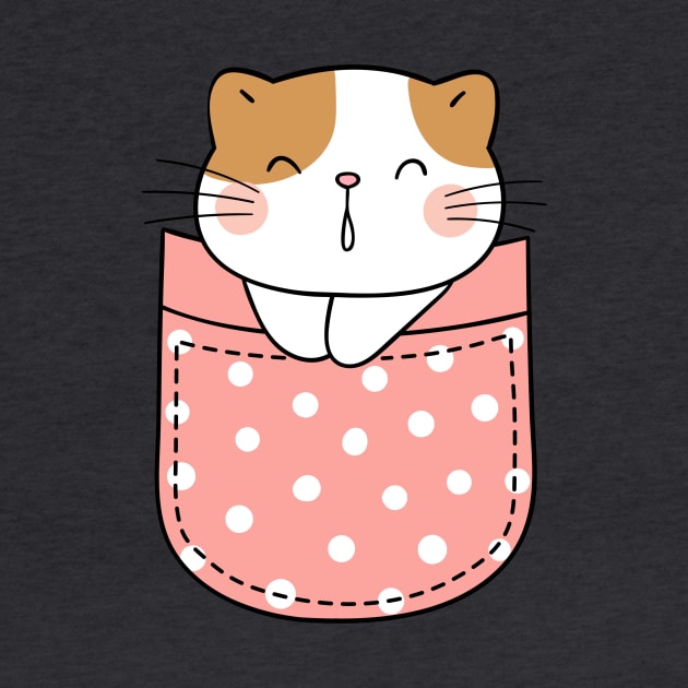 Cute Pocket Kitty V3 by Stupid Coffee Designs